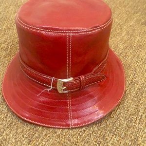 Brighton Red Leather Hat